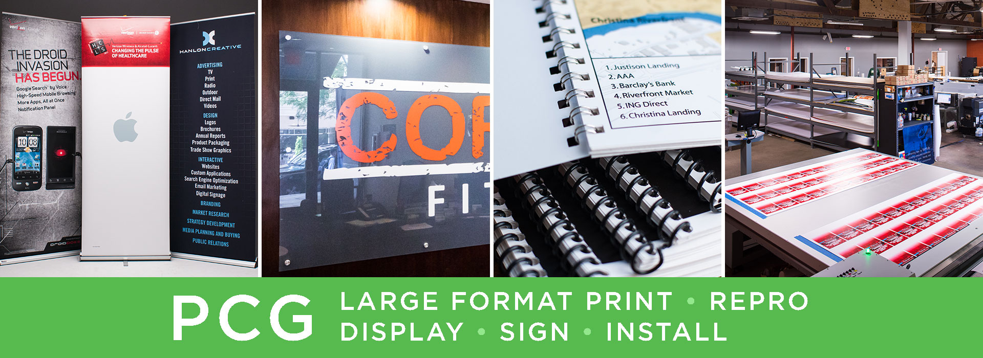 Large Format Print, Repro, Display, Sign, Install